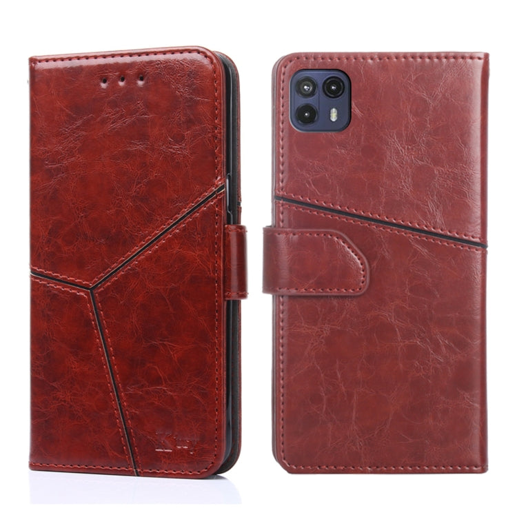 For Motorola Moto G50 5G Geometric Stitching Horizontal Flip Leather Phone Case
