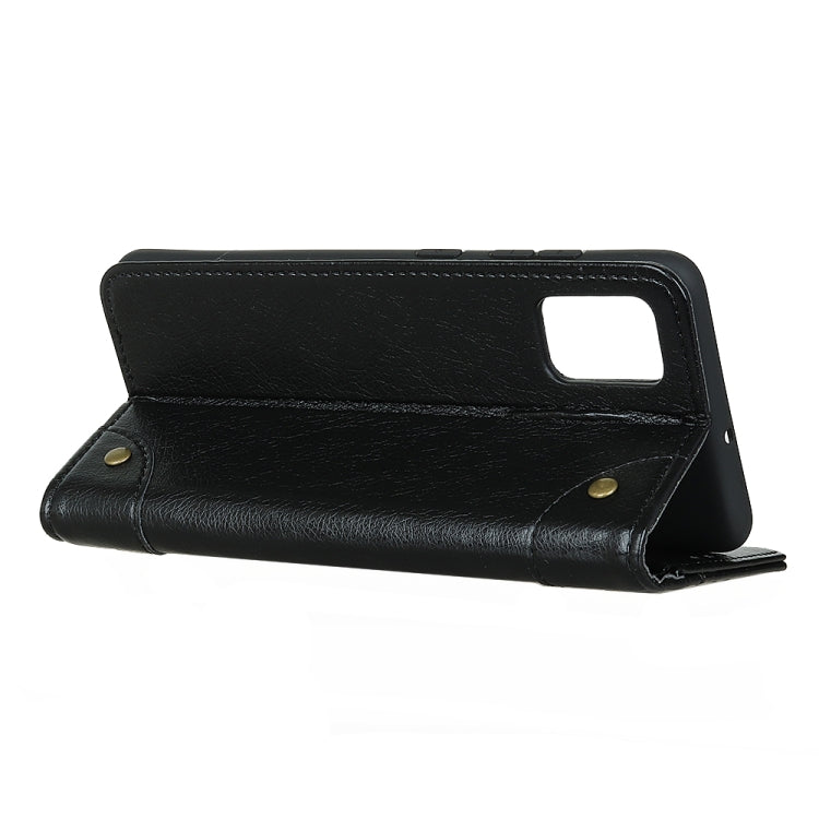 For Galaxy A41 Copper Buckle Nappa Texture Horizontal Flip Leather Case with Holder & Card Slots & Wallet