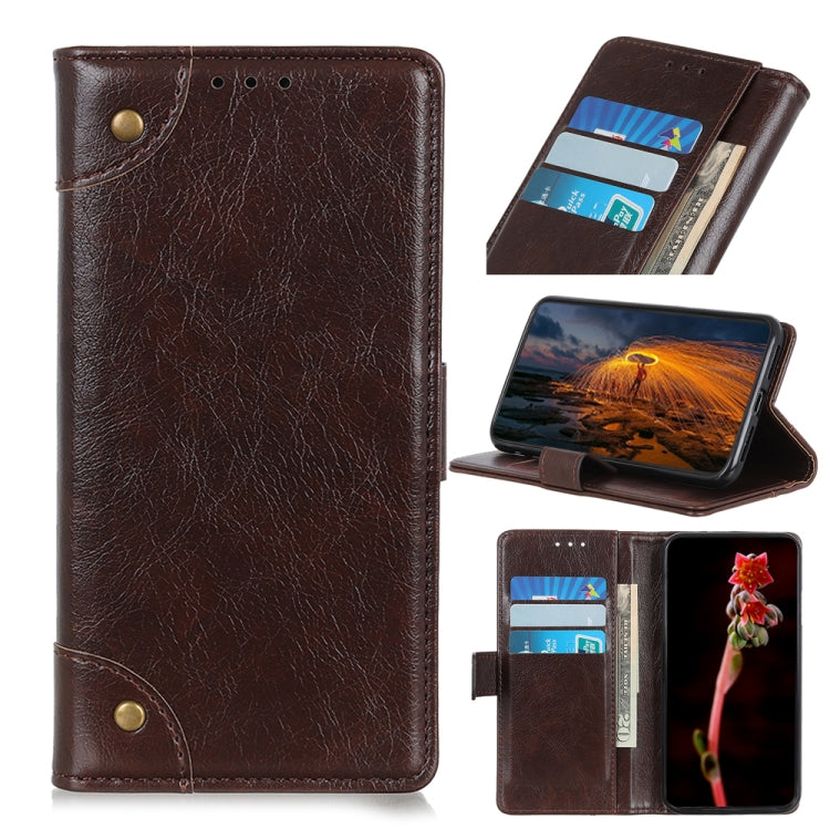 For Galaxy A41 Copper Buckle Nappa Texture Horizontal Flip Leather Case with Holder & Card Slots & Wallet