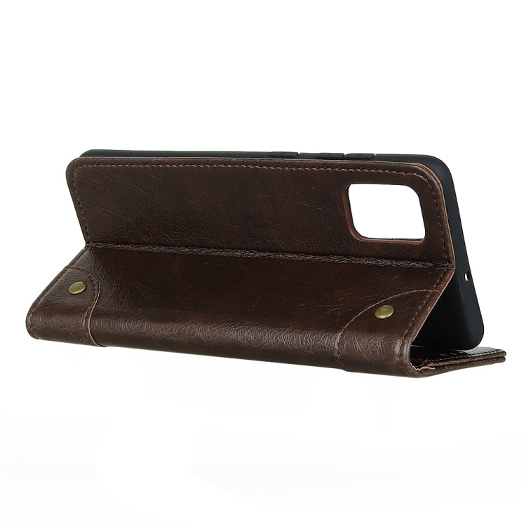 For Galaxy A41 Copper Buckle Nappa Texture Horizontal Flip Leather Case with Holder & Card Slots & Wallet
