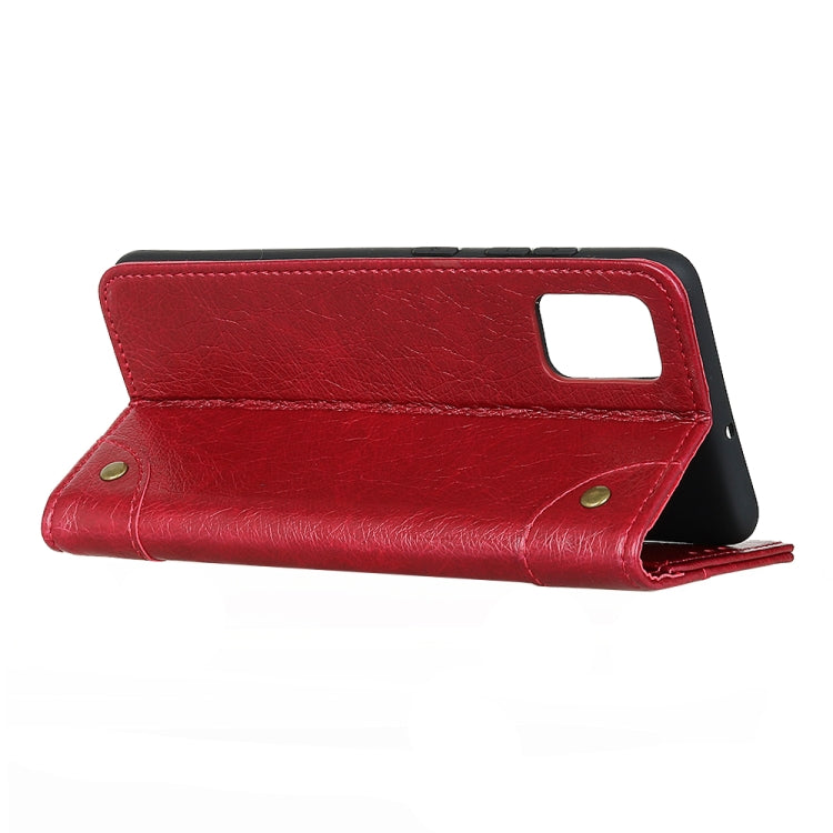 For Galaxy A41 Copper Buckle Nappa Texture Horizontal Flip Leather Case with Holder & Card Slots & Wallet