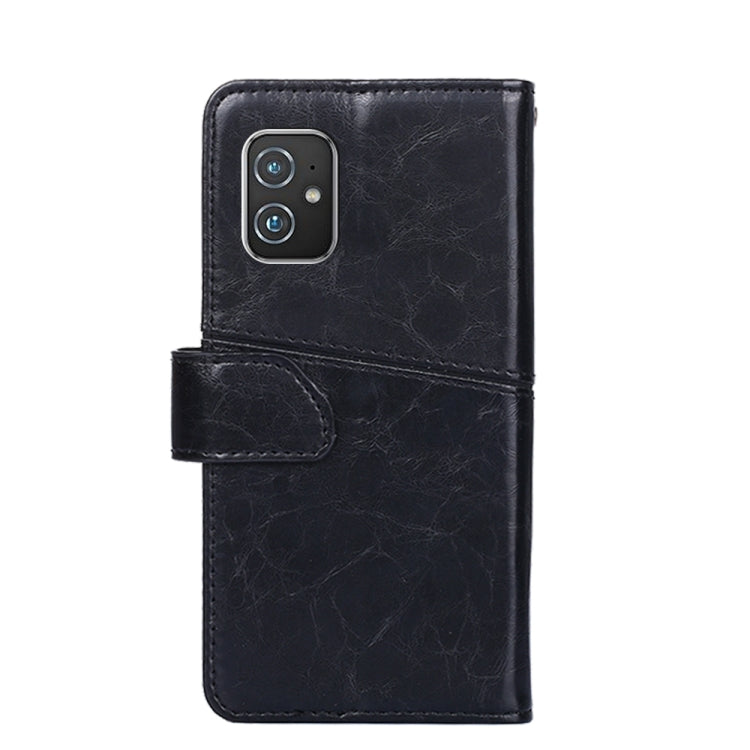 For Asus Zenfone 8 ZS590KS Geometric Stitching Horizontal Flip Leather Phone Case