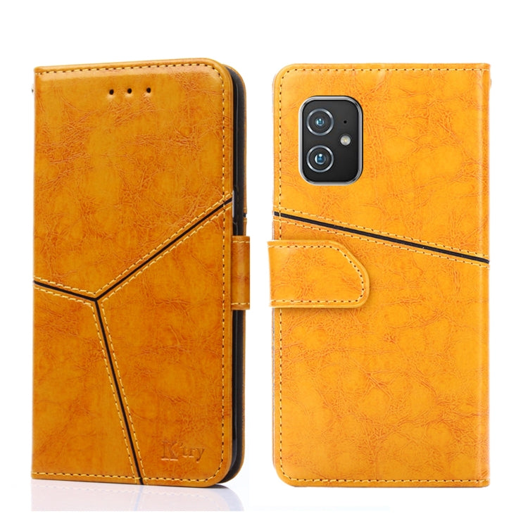 For Asus Zenfone 8 ZS590KS Geometric Stitching Horizontal Flip Leather Phone Case