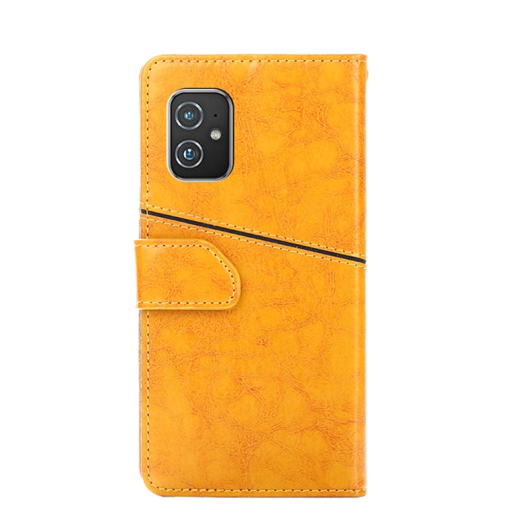 For Asus Zenfone 8 ZS590KS Geometric Stitching Horizontal Flip Leather Phone Case