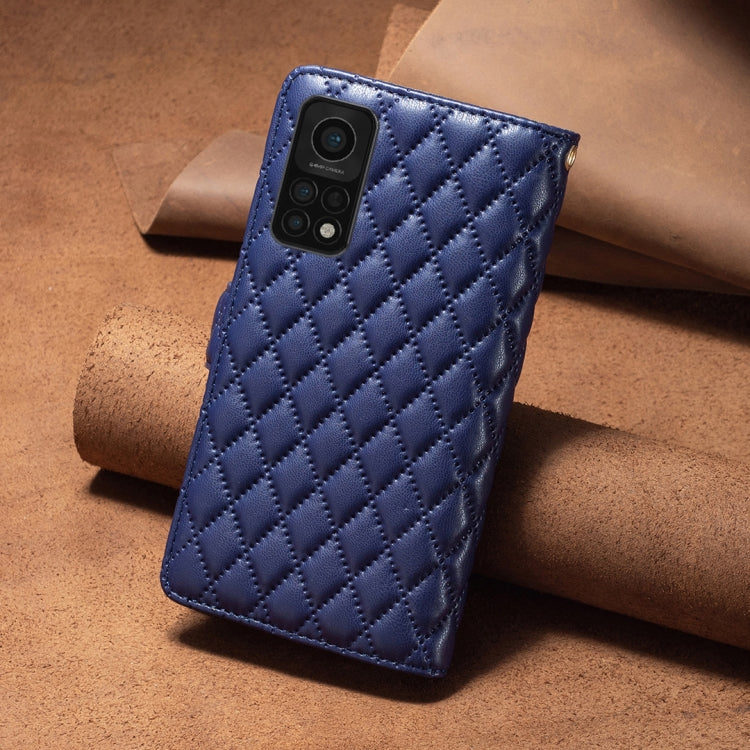 For Xiaomi Mi 10T 5G/10T Pro 5G/Redmi K30S Diamond Lattice Zipper Wallet Leather Flip Phone Case