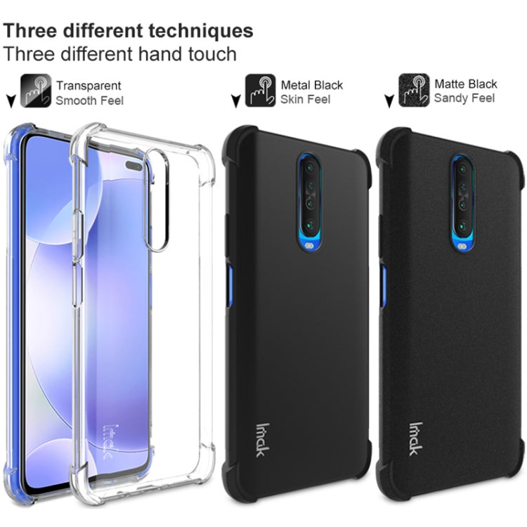 For Xiaomi Redmi K30 5G IMAK All Coverage Shockproof Airbag TPU Case(Frosted Black)