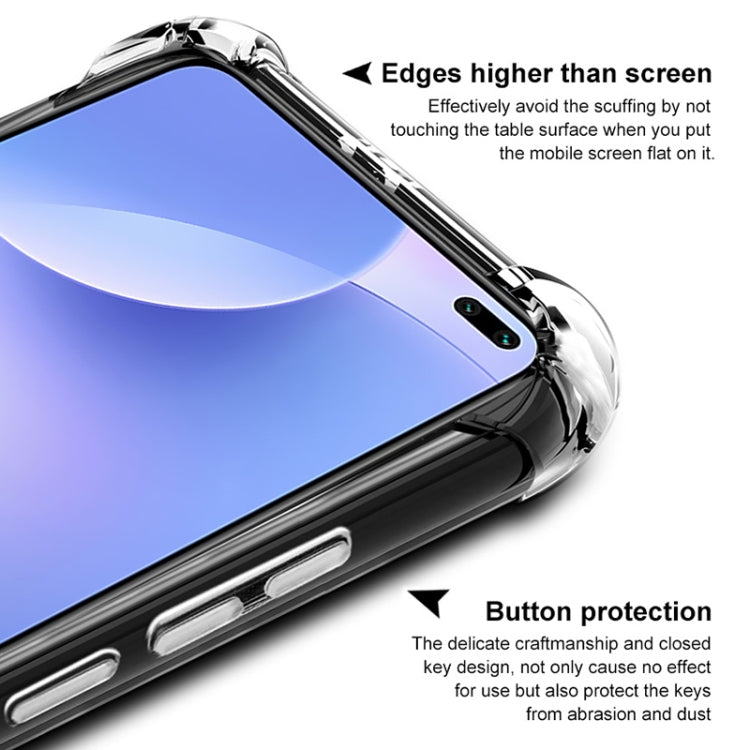 For Xiaomi Redmi K30 5G IMAK All Coverage Shockproof Airbag TPU Case(Frosted Black)
