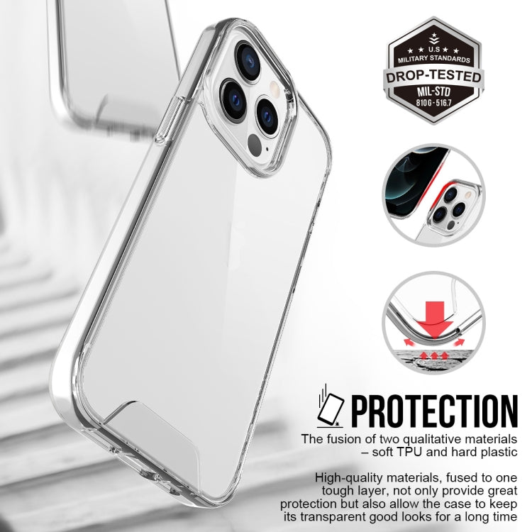 For iPhone 14 Pro Max Transparent Acrylic TPU Phone Case (Transparent)