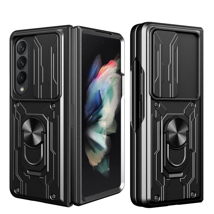 For Samsung Galaxy Z Fold4 Sliding Camshield Card Phone Case