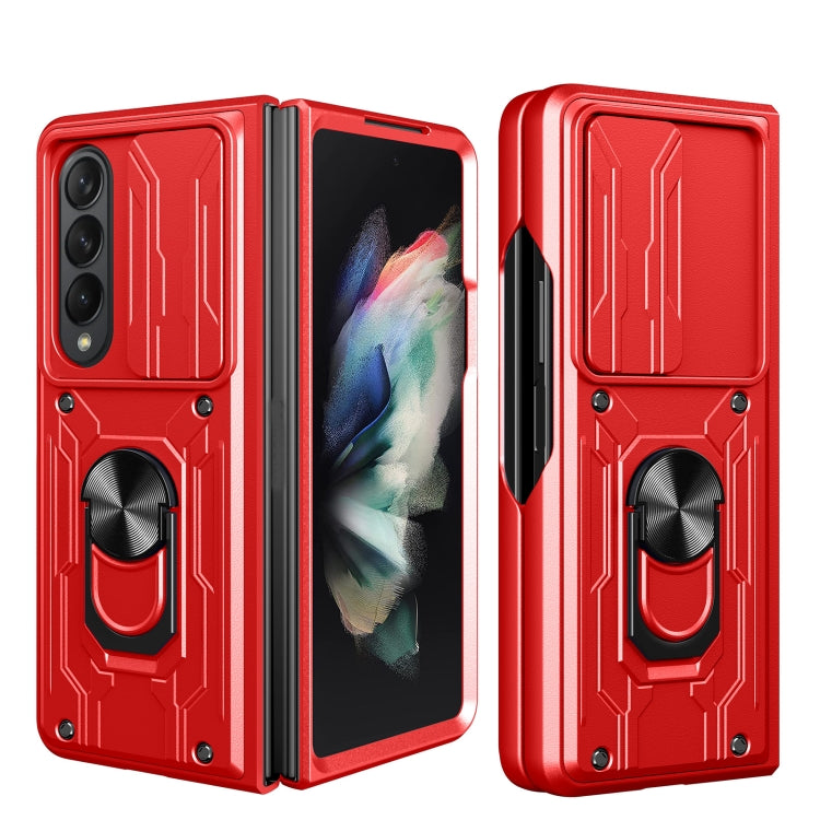 For Samsung Galaxy Z Fold4 Sliding Camshield Card Phone Case