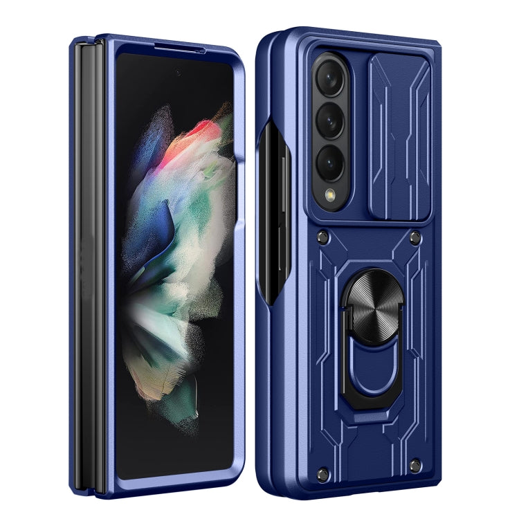 For Samsung Galaxy Z Fold4 Sliding Camshield Card Phone Case