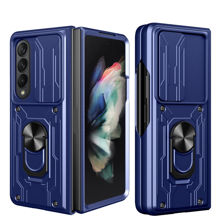 For Samsung Galaxy Z Fold4 Sliding Camshield Card Phone Case