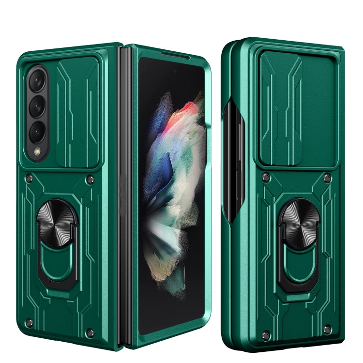 For Samsung Galaxy Z Fold4 Sliding Camshield Card Phone Case