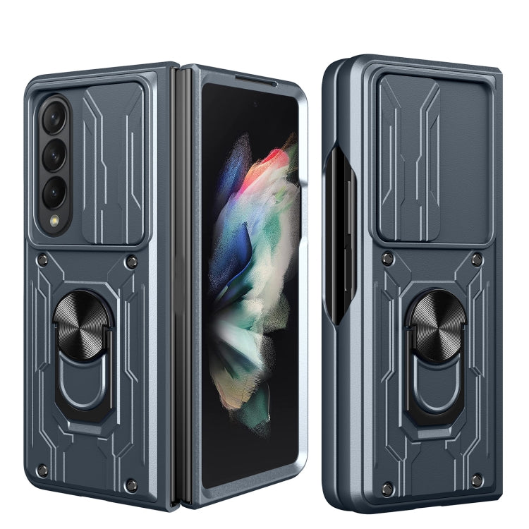 For Samsung Galaxy Z Fold4 Sliding Camshield Card Phone Case