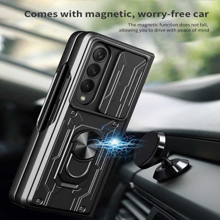 For Samsung Galaxy Z Fold4 Sliding Camshield Card Phone Case