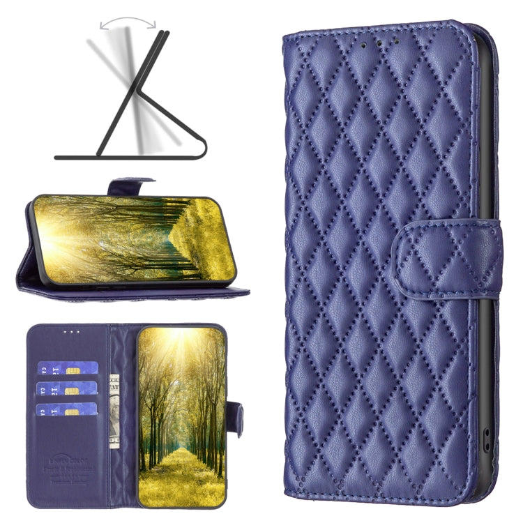 For iPhone 13 Pro Diamond Lattice Wallet Leather Flip Phone Case