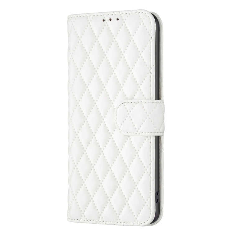 For iPhone 12 / 12 Pro Diamond Lattice Wallet Leather Flip Phone Case