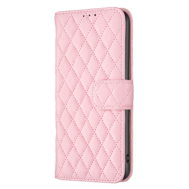 For iPhone 12 / 12 Pro Diamond Lattice Wallet Leather Flip Phone Case