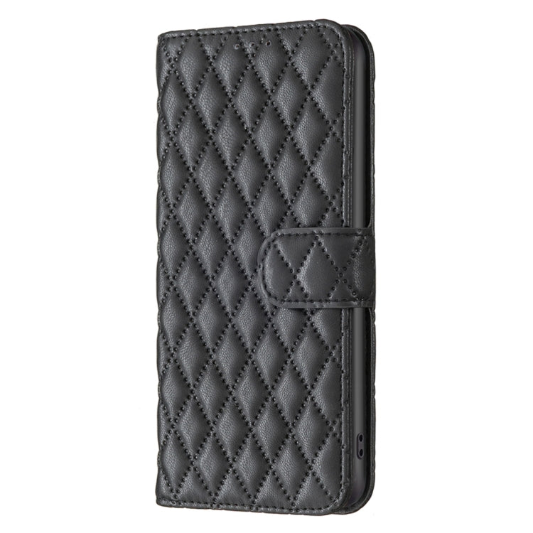 For iPhone 12 / 12 Pro Diamond Lattice Wallet Leather Flip Phone Case