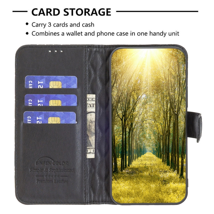 For iPhone 12 / 12 Pro Diamond Lattice Wallet Leather Flip Phone Case