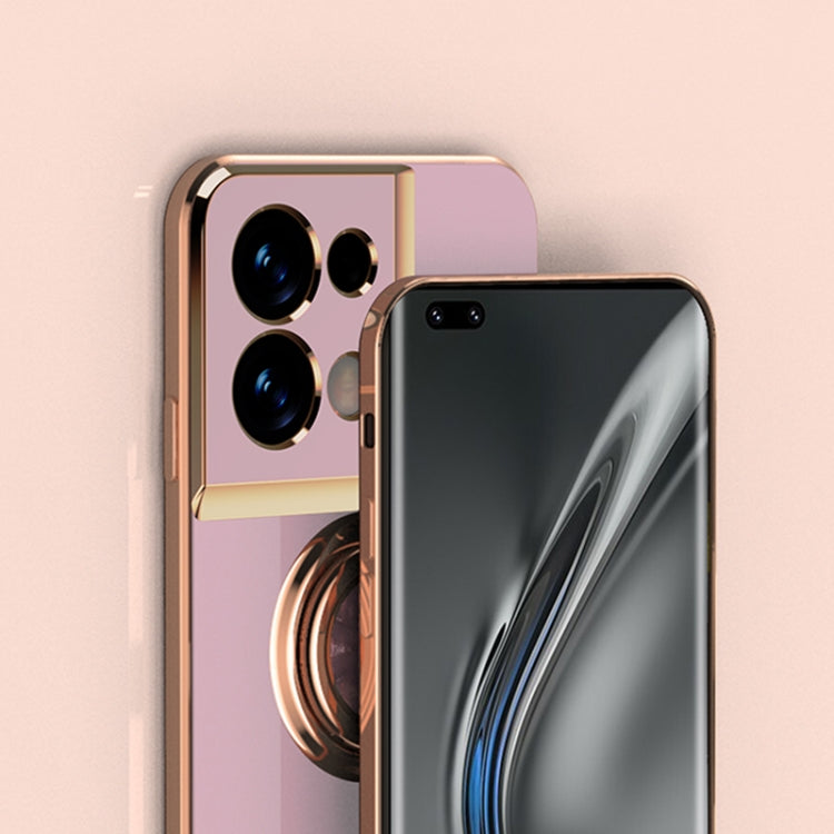 For OPPO Reno8 Pro Plus Electroplated Silicone Phone Case with Ring