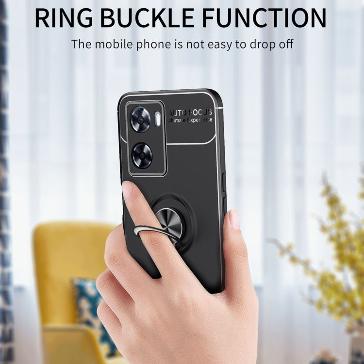 For OPPO A57 4G Metal Ring Holder TPU Phone Case