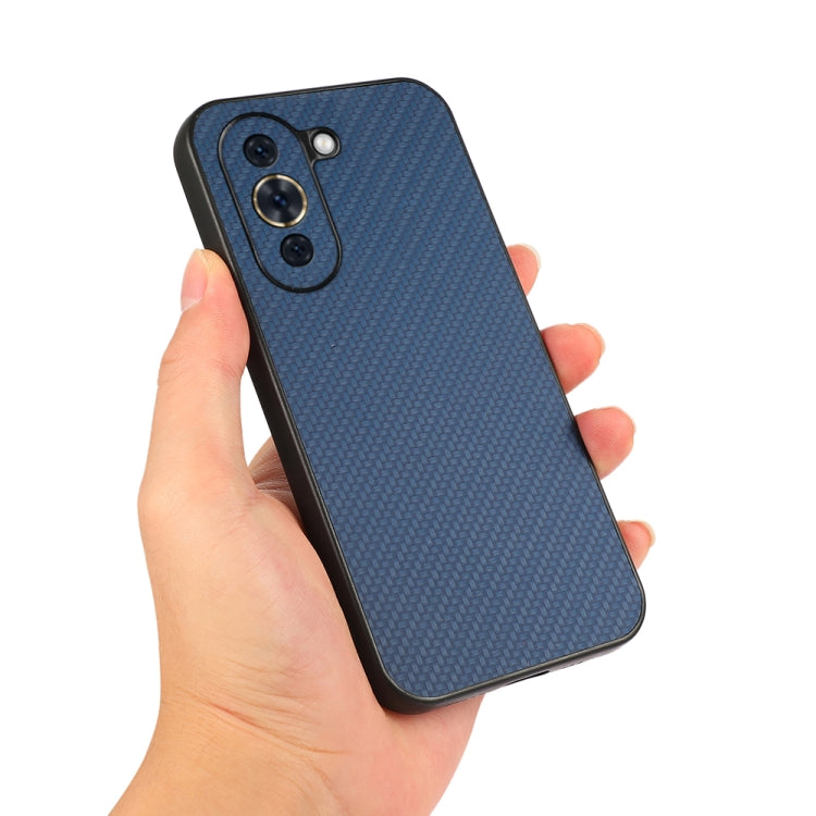 For Huawei nova 10 Pro Accurate Hole Carbon Fiber Texture Shockproof Phone Case