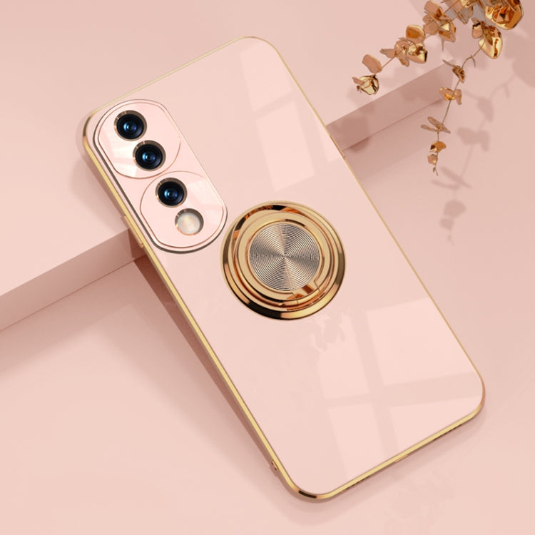 For Honor 70 Pro Electroplated Silicone Phone Case with Ring