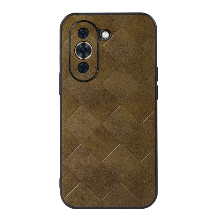 For Huawei nova 10 Pro Weave Plaid PU Phone Case
