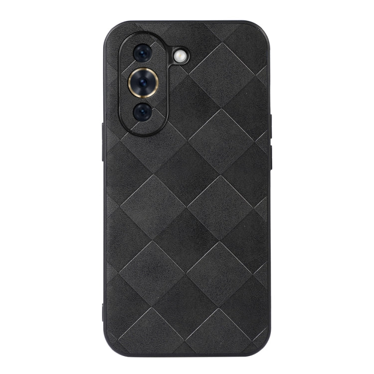For Huawei nova 10 Weave Plaid PU Phone Case