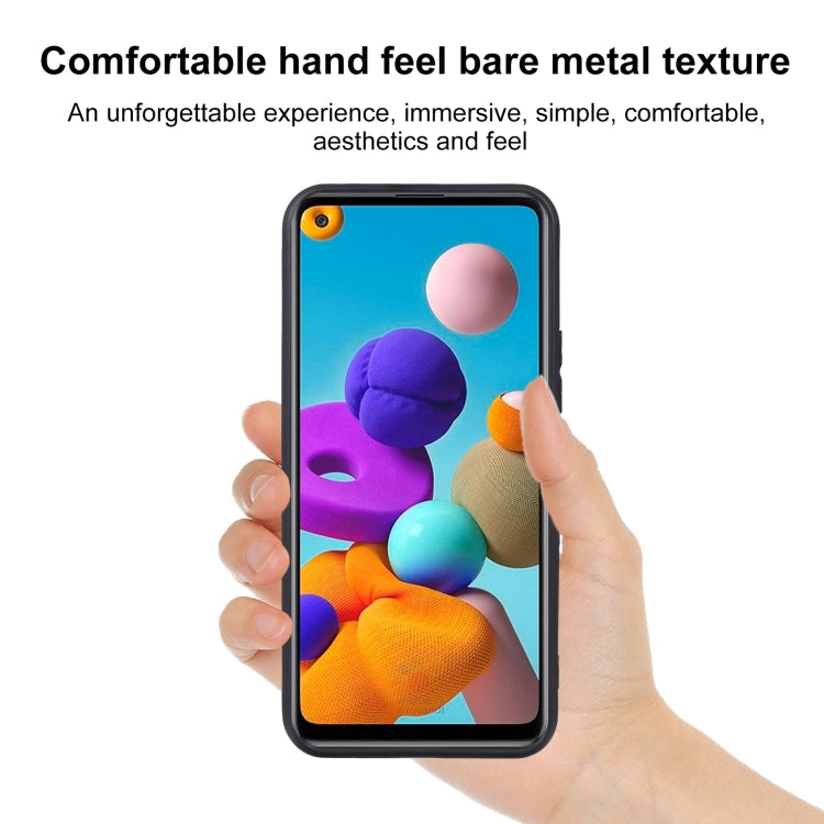 For Samsung Galaxy A21s TPU Phone Case(Black)