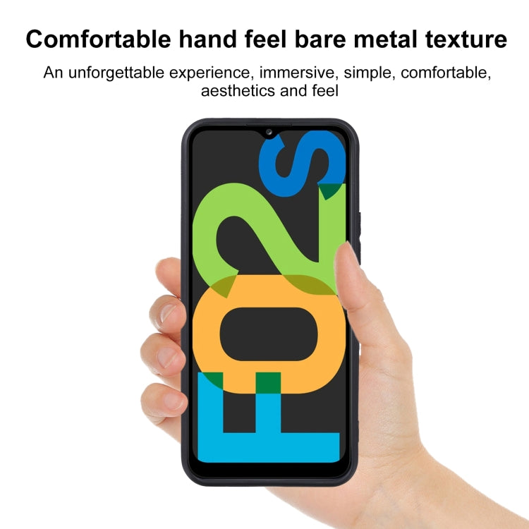 For Samsung Galaxy F02s US Version TPU Phone Case(Black)