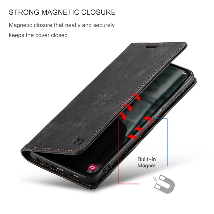 For Samsung Galaxy A23 AutSpace A01 Retro Skin-feel Crazy Horse RFID Leather Phone Case