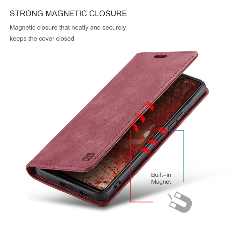 For Xiaomi 12 Lite AutSpace A01 Retro Skin-feel Crazy Horse RFID Leather Phone Case