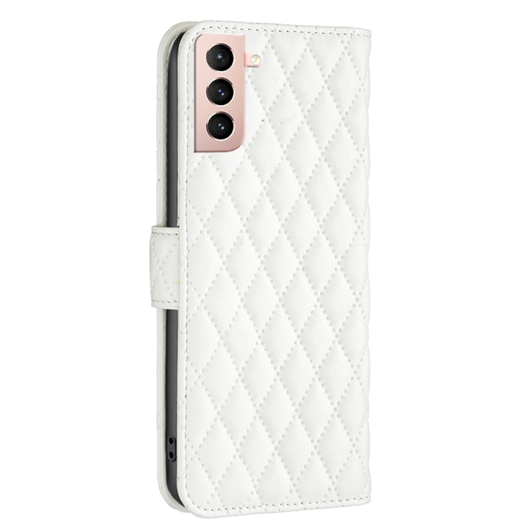 For Samsung Galaxy S21 5G Diamond Lattice Wallet Leather Flip Phone Case