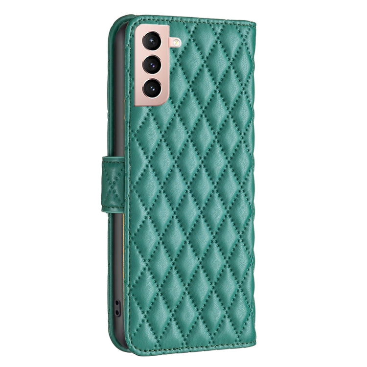 For Samsung Galaxy S21 5G Diamond Lattice Wallet Leather Flip Phone Case