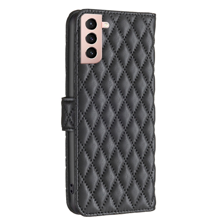 For Samsung Galaxy S21 5G Diamond Lattice Wallet Leather Flip Phone Case