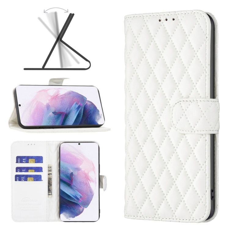 For Samsung Galaxy S21 Plus 5G Diamond Lattice Wallet Leather Flip Phone Case