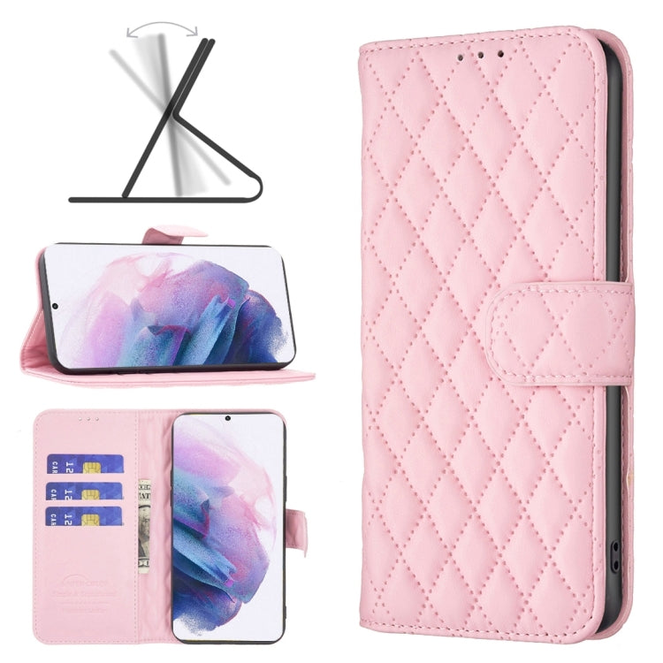 For Samsung Galaxy S21 Plus 5G Diamond Lattice Wallet Leather Flip Phone Case