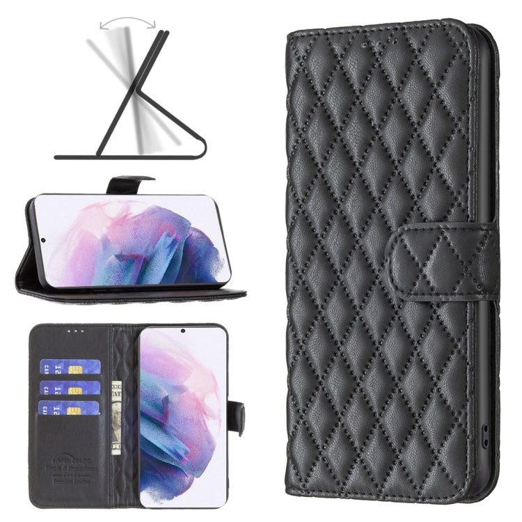 For Samsung Galaxy S21 Plus 5G Diamond Lattice Wallet Leather Flip Phone Case