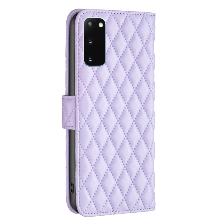 For Samsung Galaxy S20 5G Diamond Lattice Wallet Leather Flip Phone Case