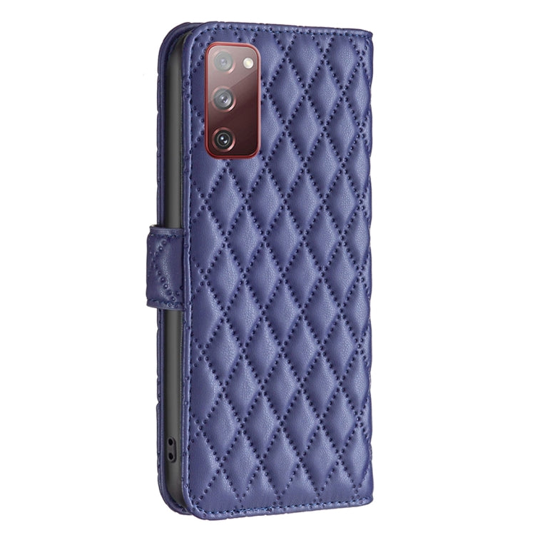 For Samsung Galaxy S20 FE / S20 Lite Diamond Lattice Wallet Leather Flip Phone Case