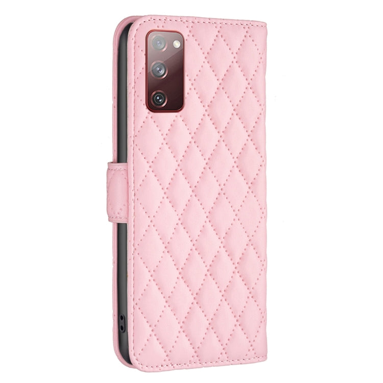 For Samsung Galaxy S20 FE / S20 Lite Diamond Lattice Wallet Leather Flip Phone Case
