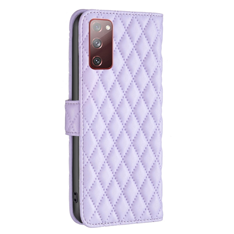 For Samsung Galaxy S20 FE / S20 Lite Diamond Lattice Wallet Leather Flip Phone Case
