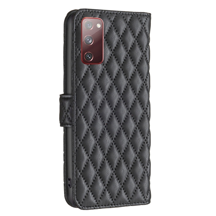 For Samsung Galaxy S20 FE / S20 Lite Diamond Lattice Wallet Leather Flip Phone Case