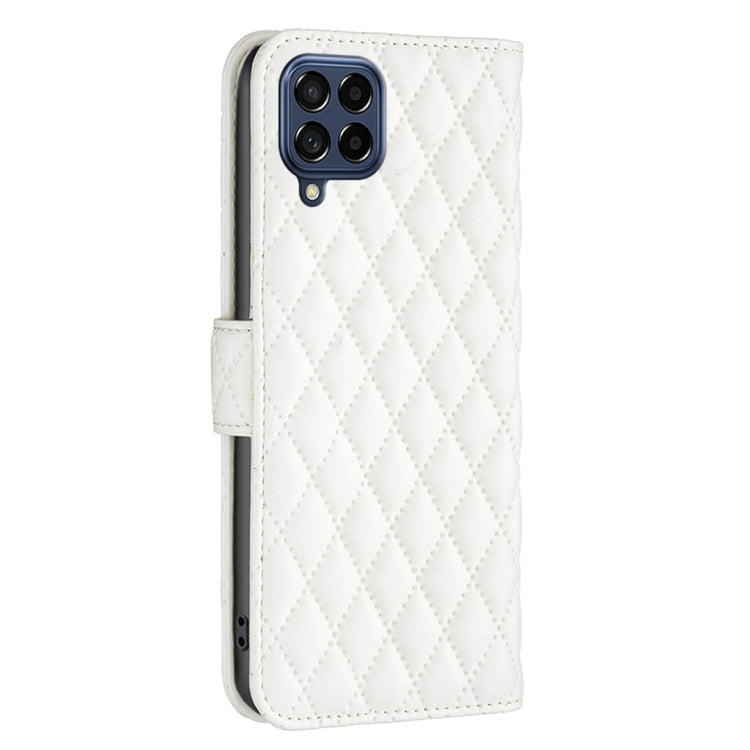 For Samsung Galaxy M53 5G Diamond Lattice Wallet Leather Flip Phone Case