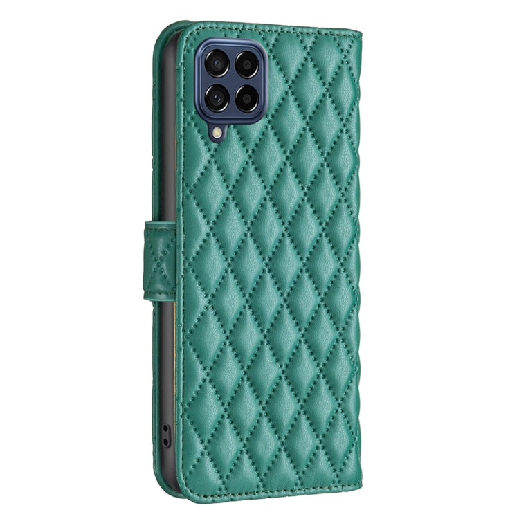 For Samsung Galaxy M53 5G Diamond Lattice Wallet Leather Flip Phone Case