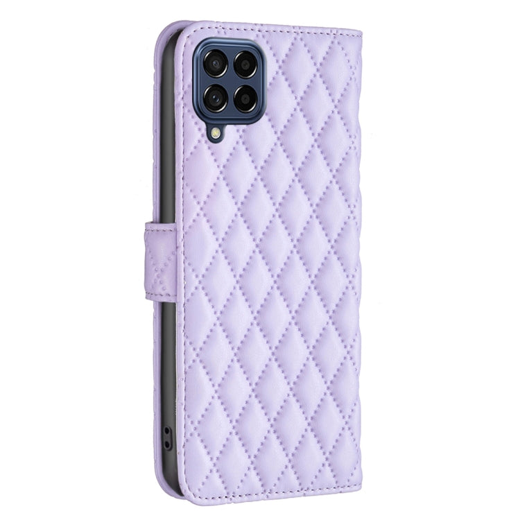 For Samsung Galaxy M53 5G Diamond Lattice Wallet Leather Flip Phone Case