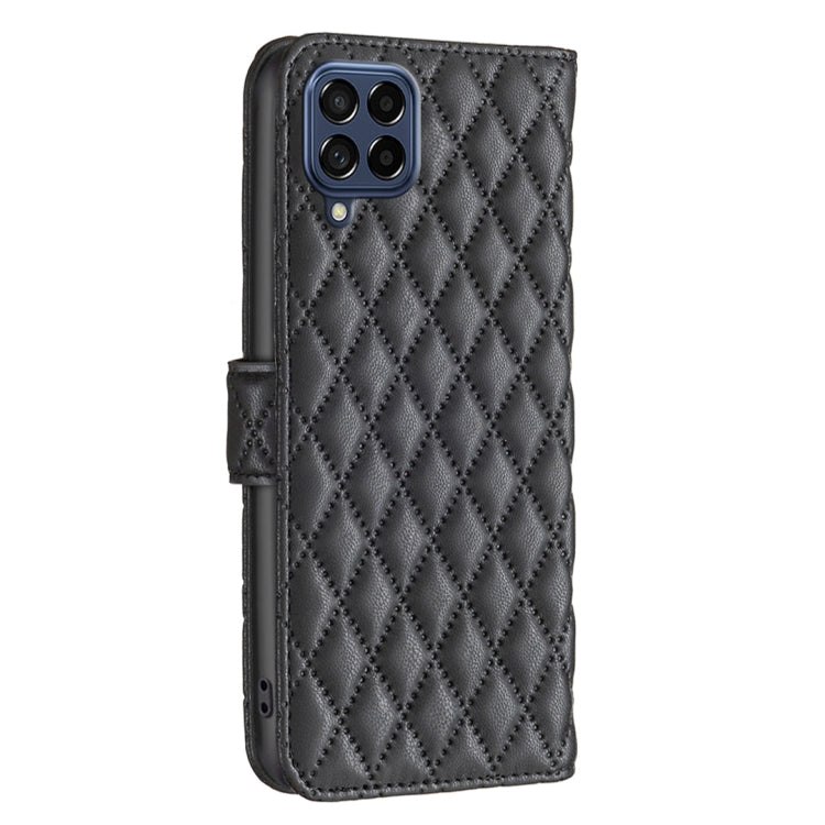 For Samsung Galaxy M53 5G Diamond Lattice Wallet Leather Flip Phone Case