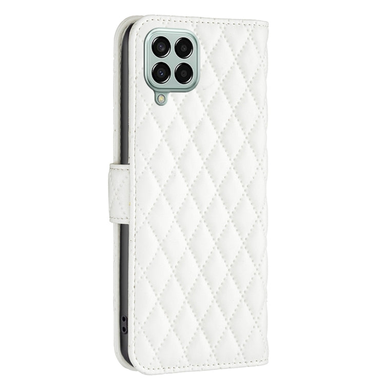 For Samsung Galaxy M33 5G Diamond Lattice Wallet Leather Flip Phone Case